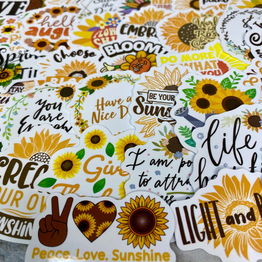 Stickers - Sunflower Sayings