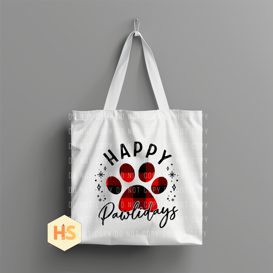 Tote Bag - Christmas Paw - PREORDER 7/8-7/11
