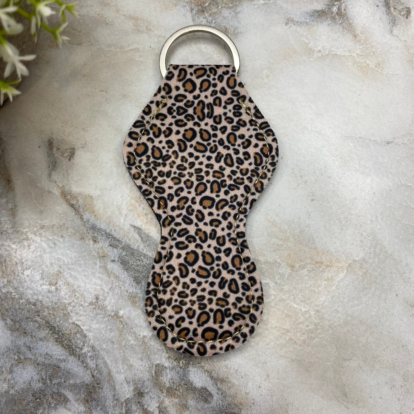 Lip Balm Chapstick Holder - #33 - Small Leopard Print