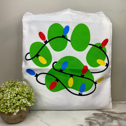 Tote Bag - Christmas - #18 - Paw & Lights