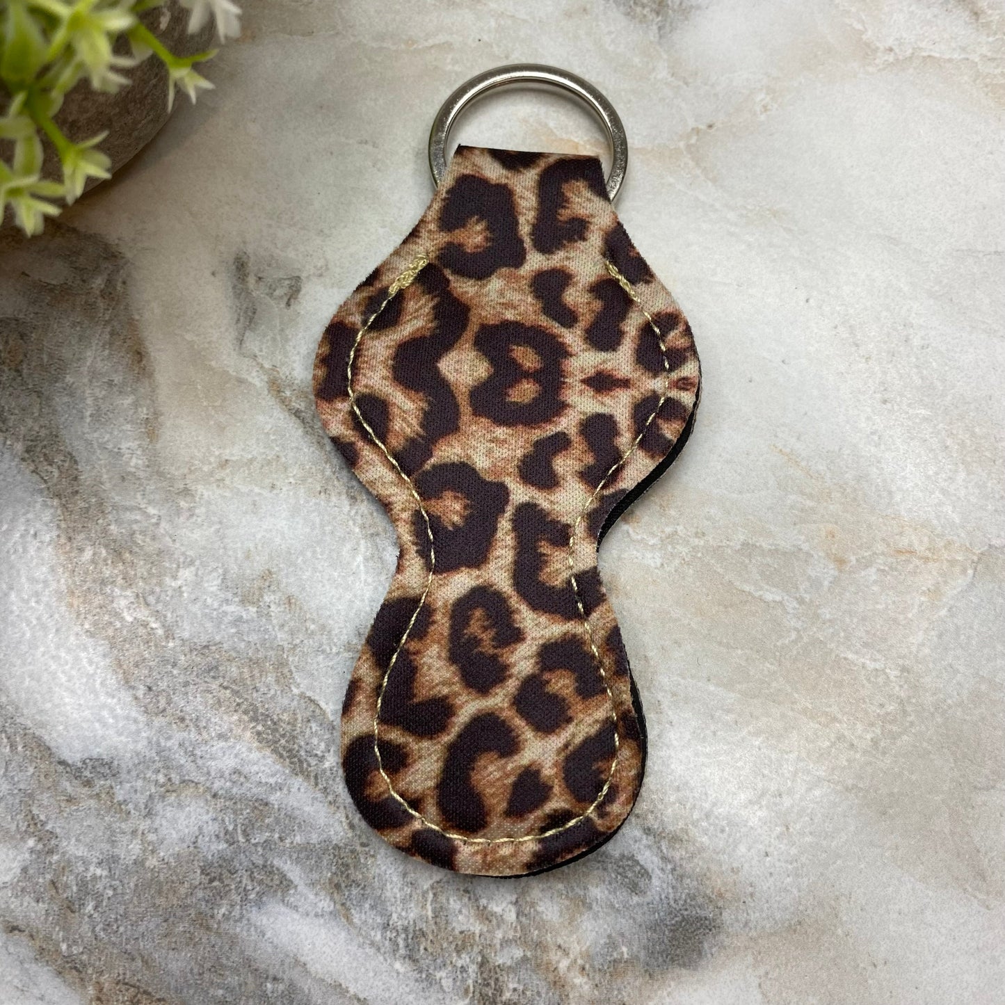 Lip Balm Chapstick Holder - #34 - Large Leopard Print