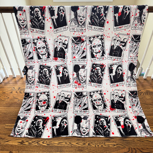 Blanket - Blood Splatter Tarot Card - PREORDER