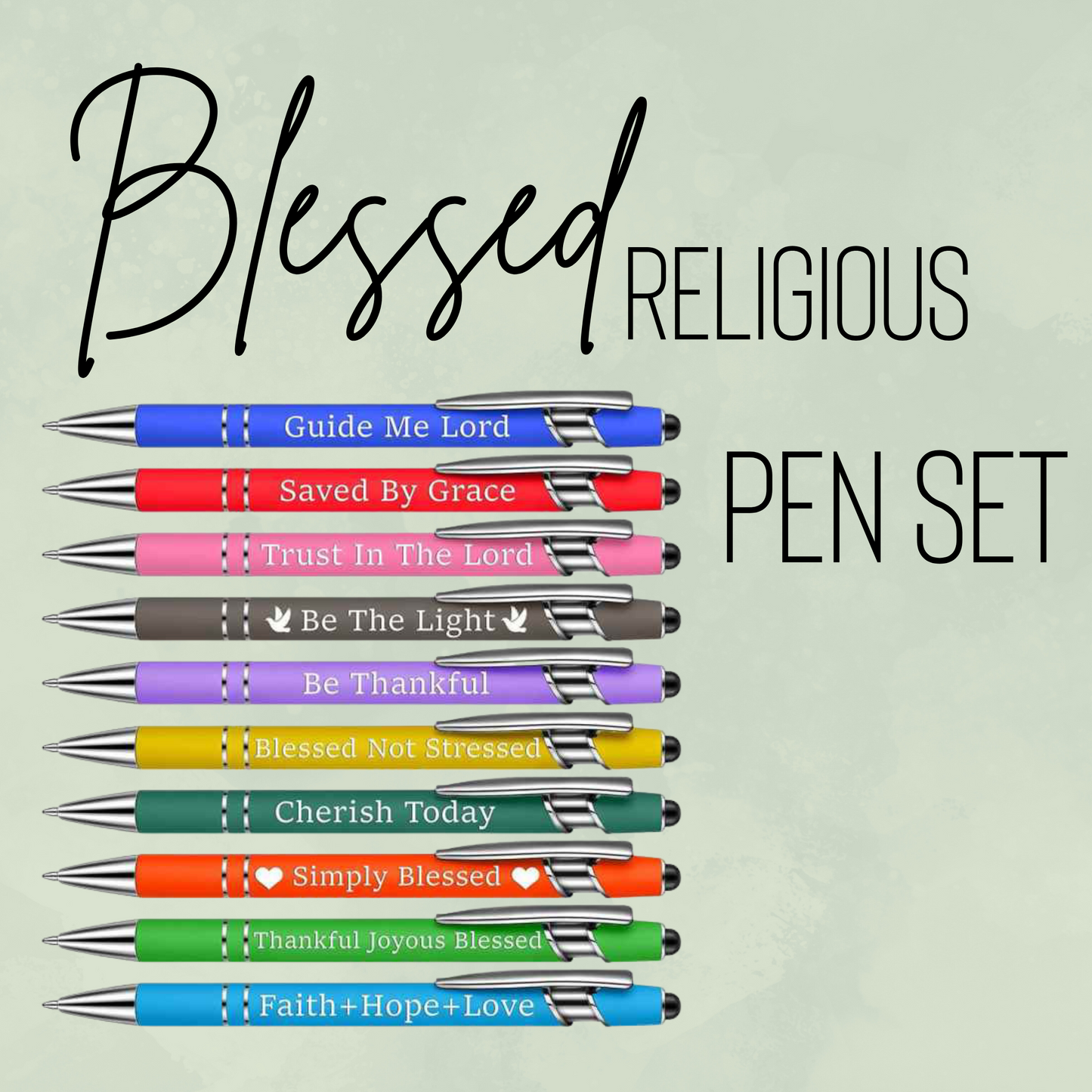 Pen Set - Blessed / Religious