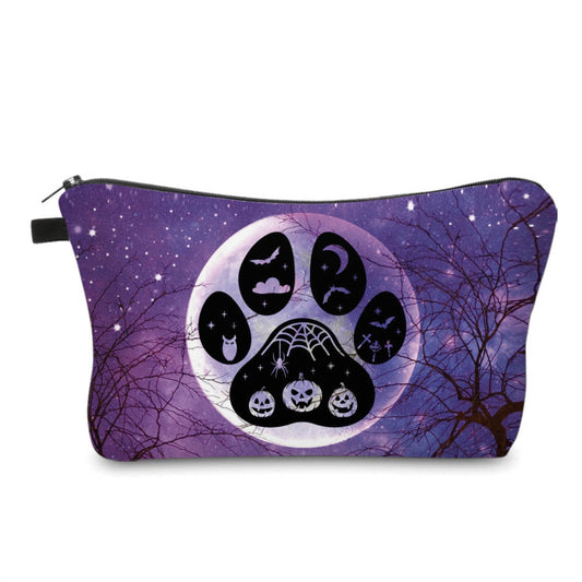 Pouch - Halloween - Dog Cat Paw Print Spooky Woods