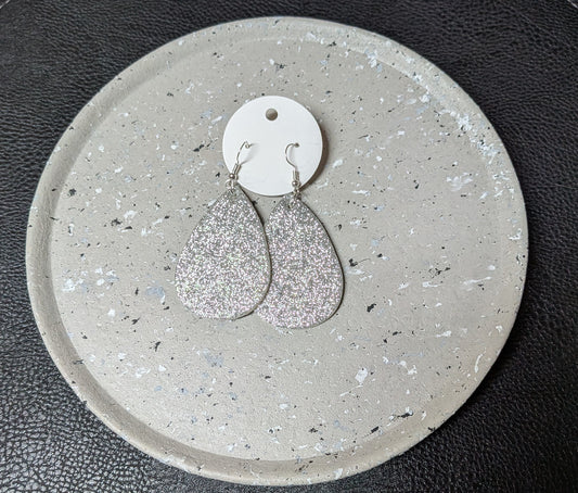 Silver Foam Earrings