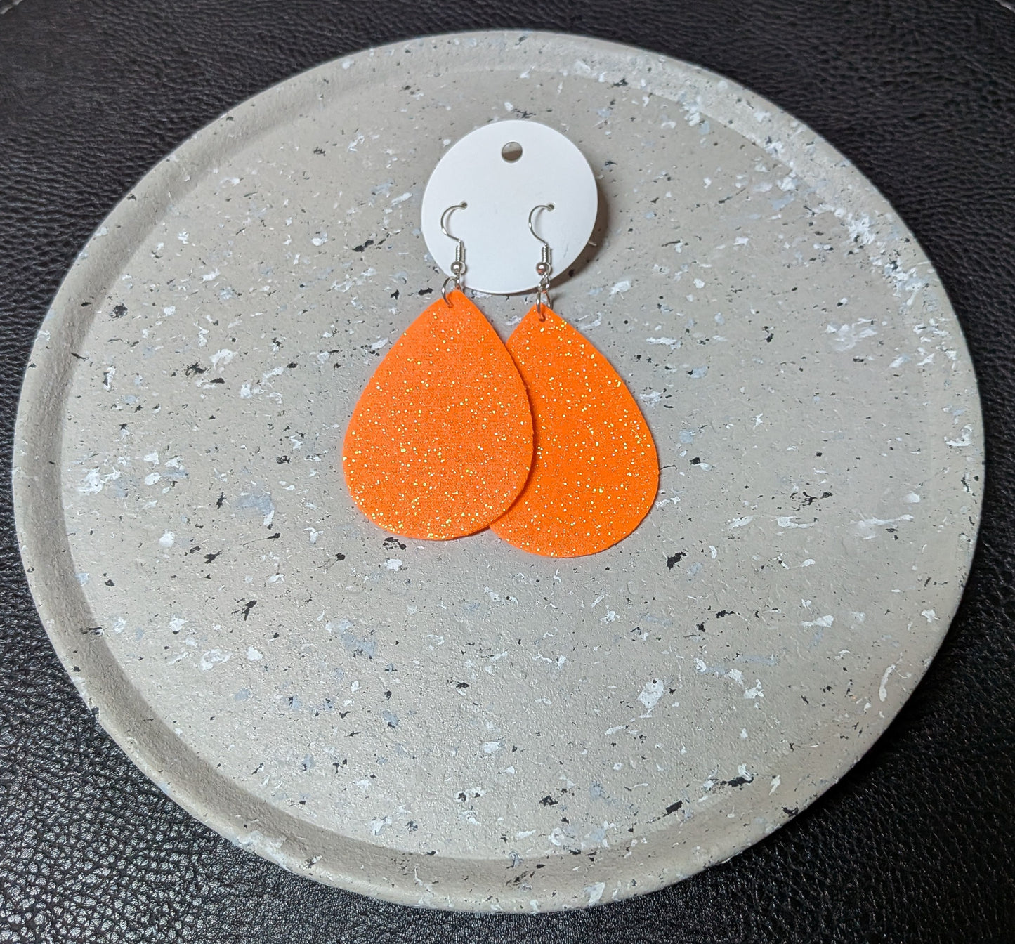 Orange Foam Earrings