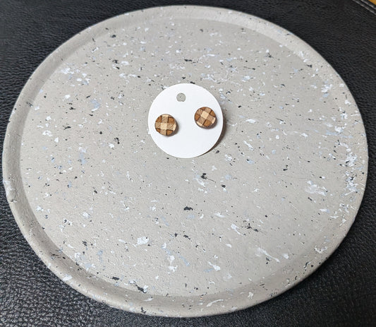 Wooden Flannel Earrings