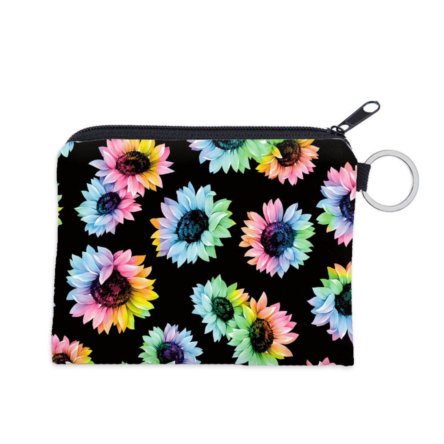 Mini Pouch - Rainbow Sunflower